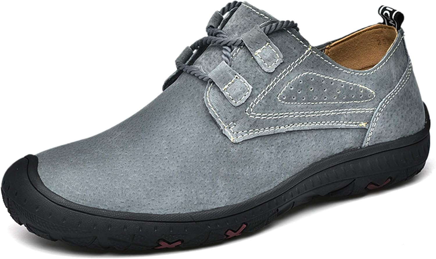

Мужские походные кроссовки, повседневные сникеры, минималистичные, противоскользящие, удобные, плоская подошва, для работы, ходьбы, вождения, мокасины, для путешествий на открытом воздухе, внедорожного и альпинистского использования Generic, сер...