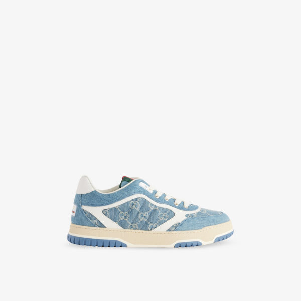 

Денимовые кроссовки Re-Web mid-top Gucci, синий