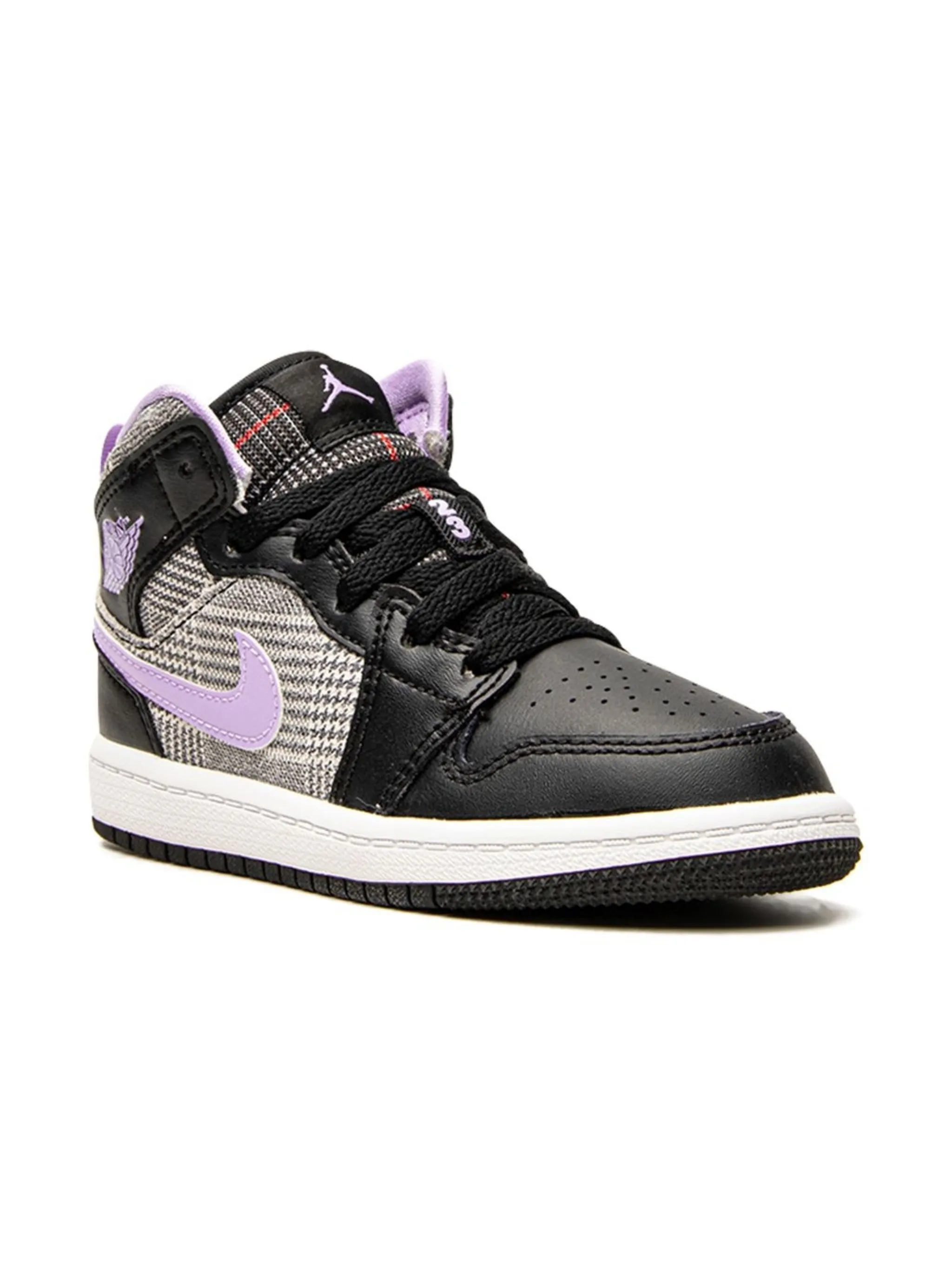 

Кроссовки Air Jordan 1 Mid Houndstooth Jordan Kids, черный