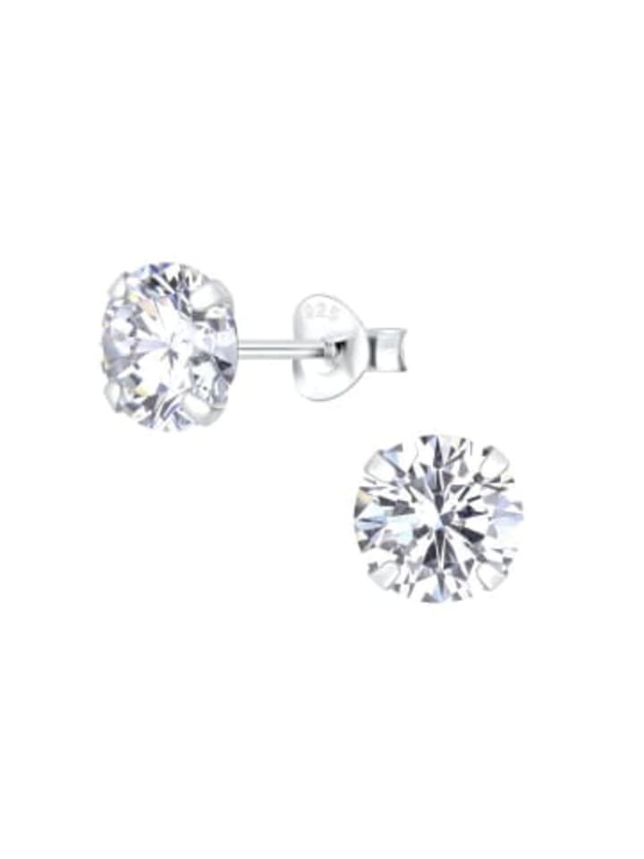 

Alexander York Серьги-гвоздики с цирконием, 7 мм, из серебра 925 пробы, комплект из 2 штук