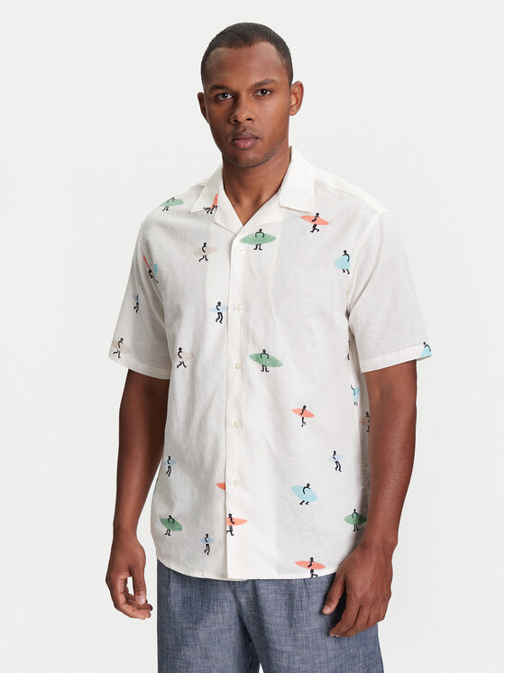 

Рубашка обычного кроя 5HPWUQ05B United Colors Of Benetton, бежевый