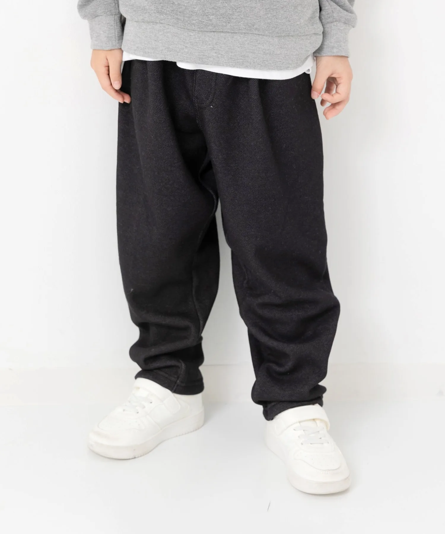 Детские штаны с внутренним флисом Balloon Wide Pants chil2 синие