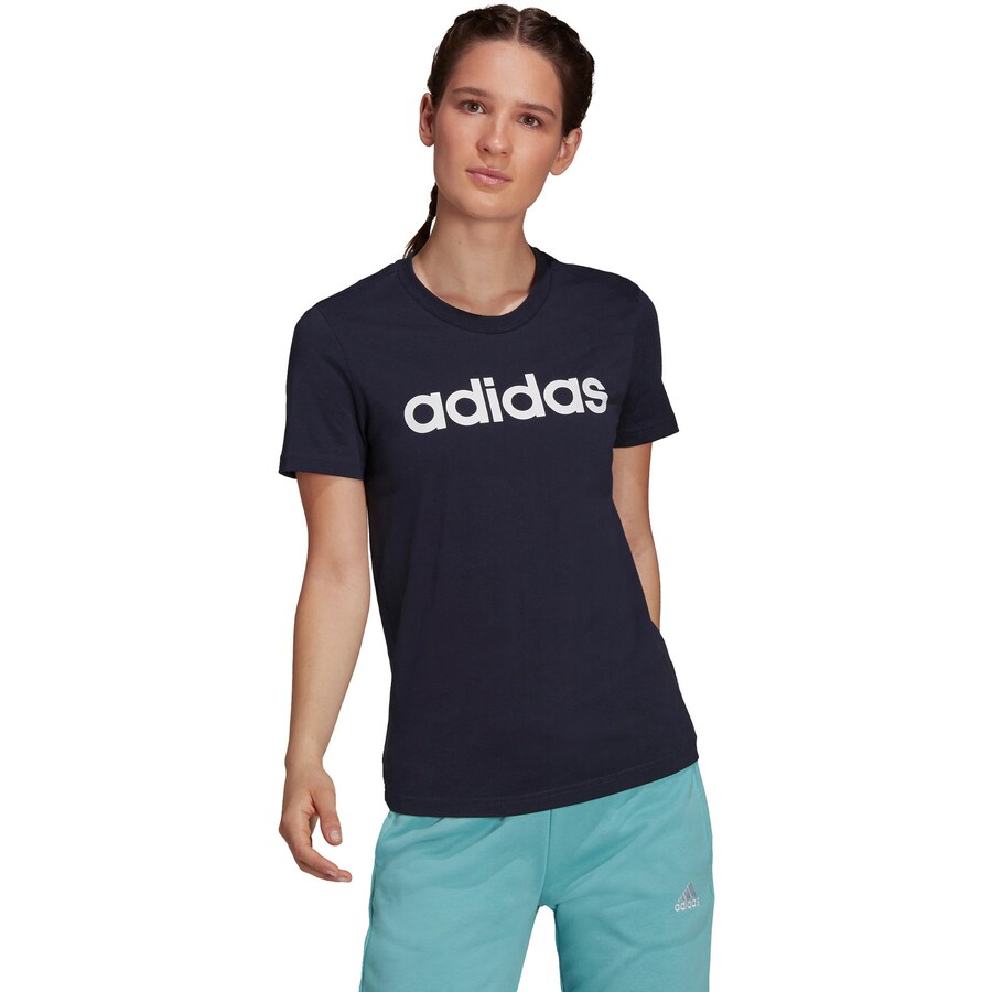 Рубашка для выступлений ADIDAS SPORTSWEAR Essentials  Logo, темно-синий — фото 2