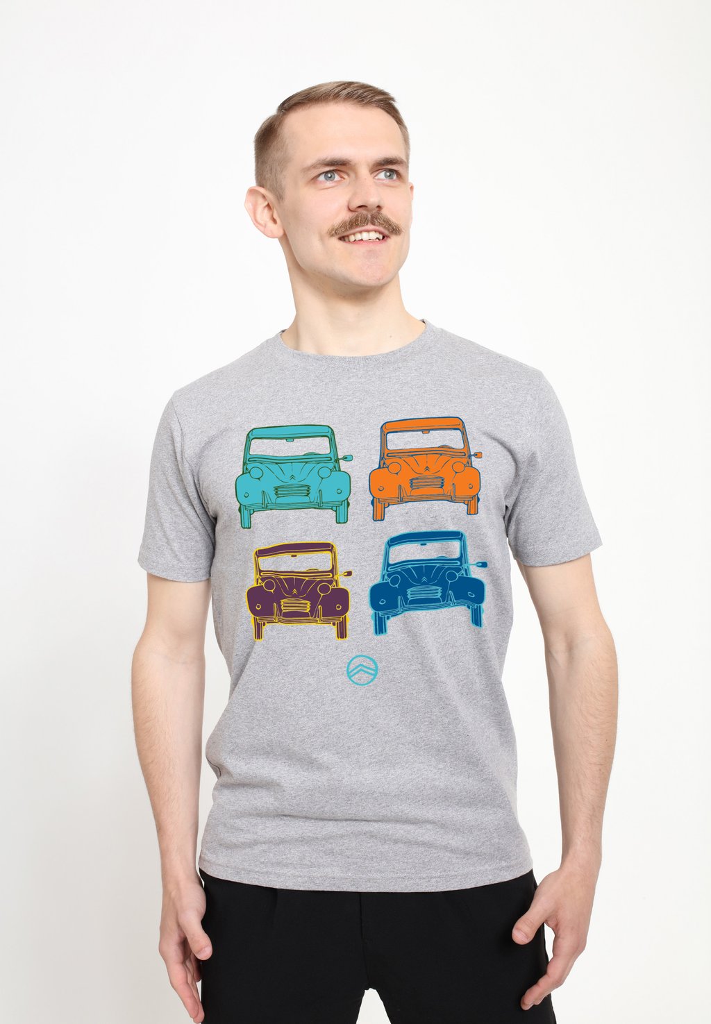 

Футболка с принтом CITROEN CV POP ART STYLE Henry Tiger, цвет Heather Grey