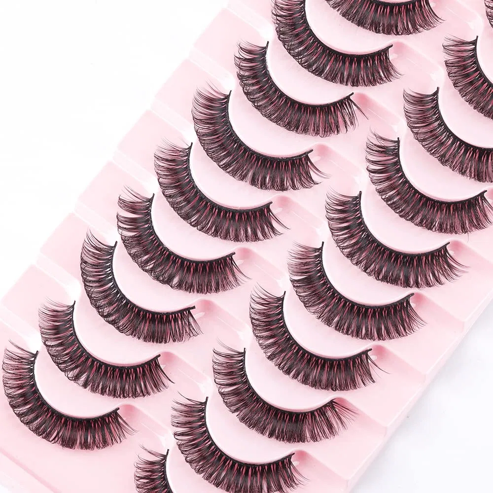 Набор из 10 пар многоразовых накладных ресниц «Russian Strip Lashes» Fandiq