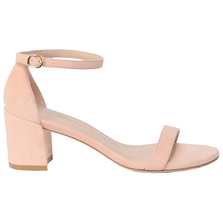 Сандалии Stuart Weitzman с одной лямкой 6,5 см женские розовые — фото 2