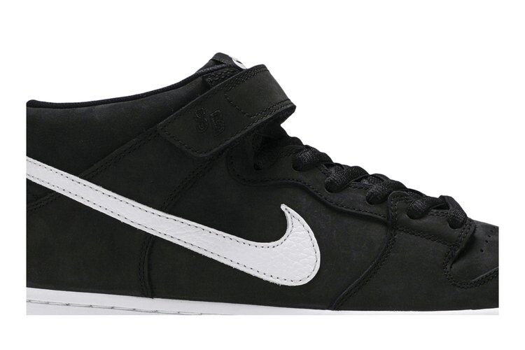 Кроссовки Nike Dunk Mid SB 'Orange Label', черный — фото 2