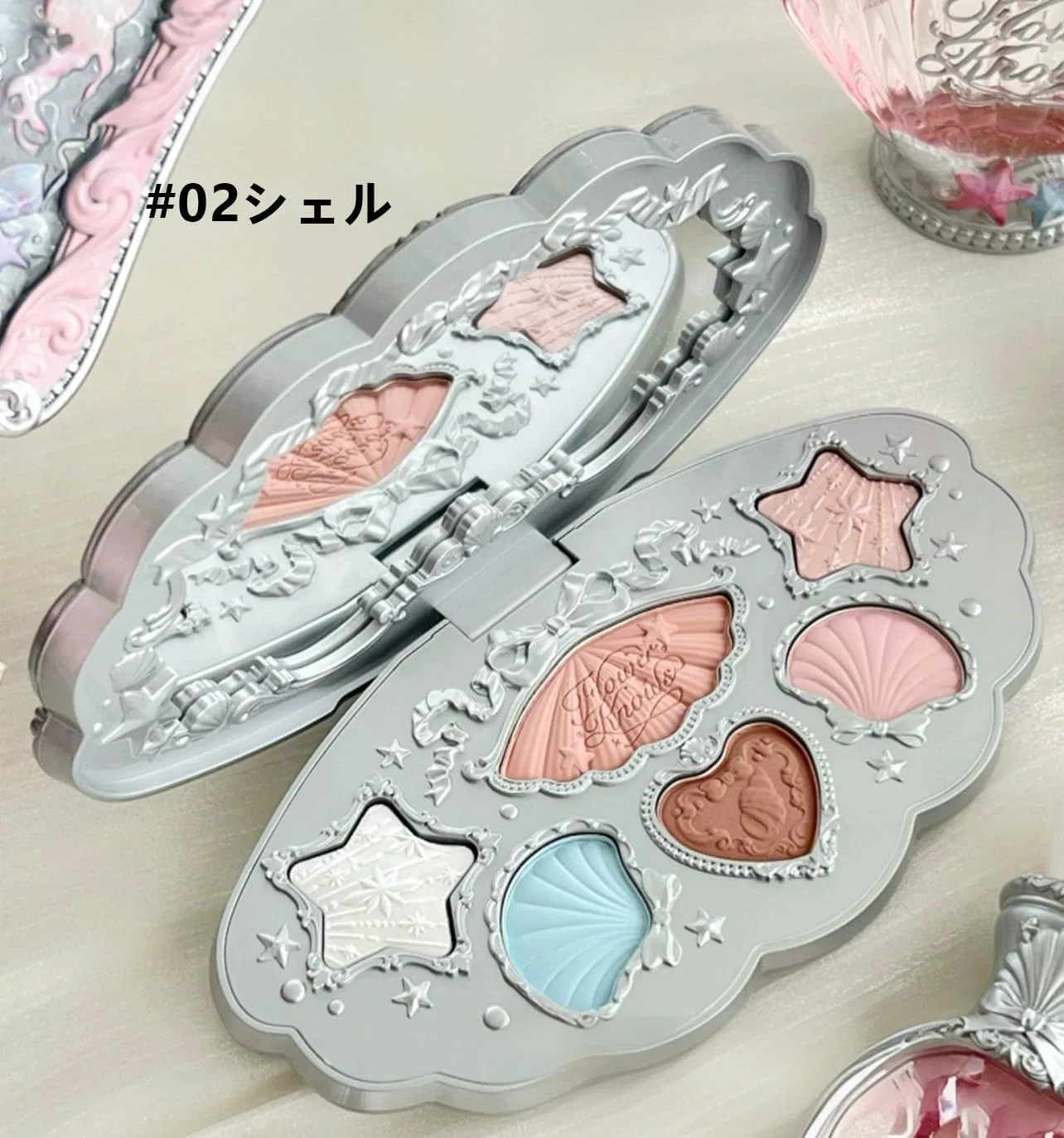 Тени для век Shell Pearl Eye Shadow Flowerknows 1 шт. #02 Shell — фото 2