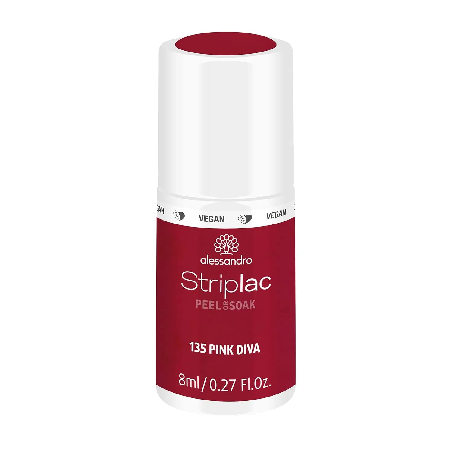 УФ-лак для ногтей alessandro Striplac «Pink Diva» 8 мл Alessandro, Pink
