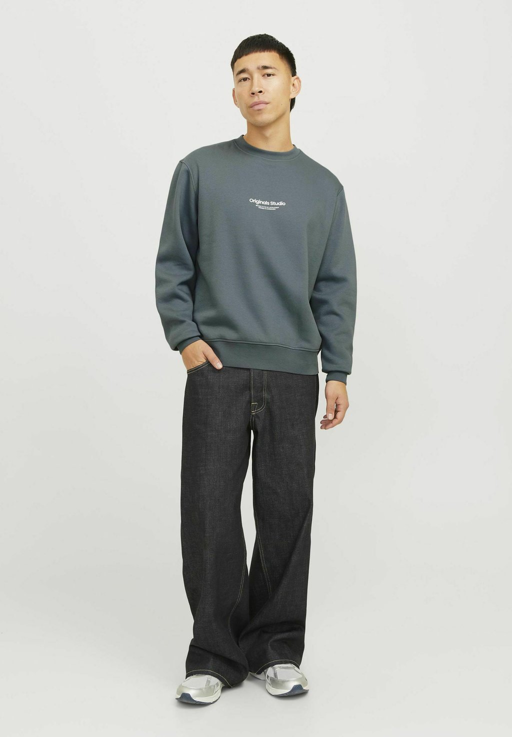 

Толстовка JORVESTERBRO CREW NECK Jack & Jones, сине-серый