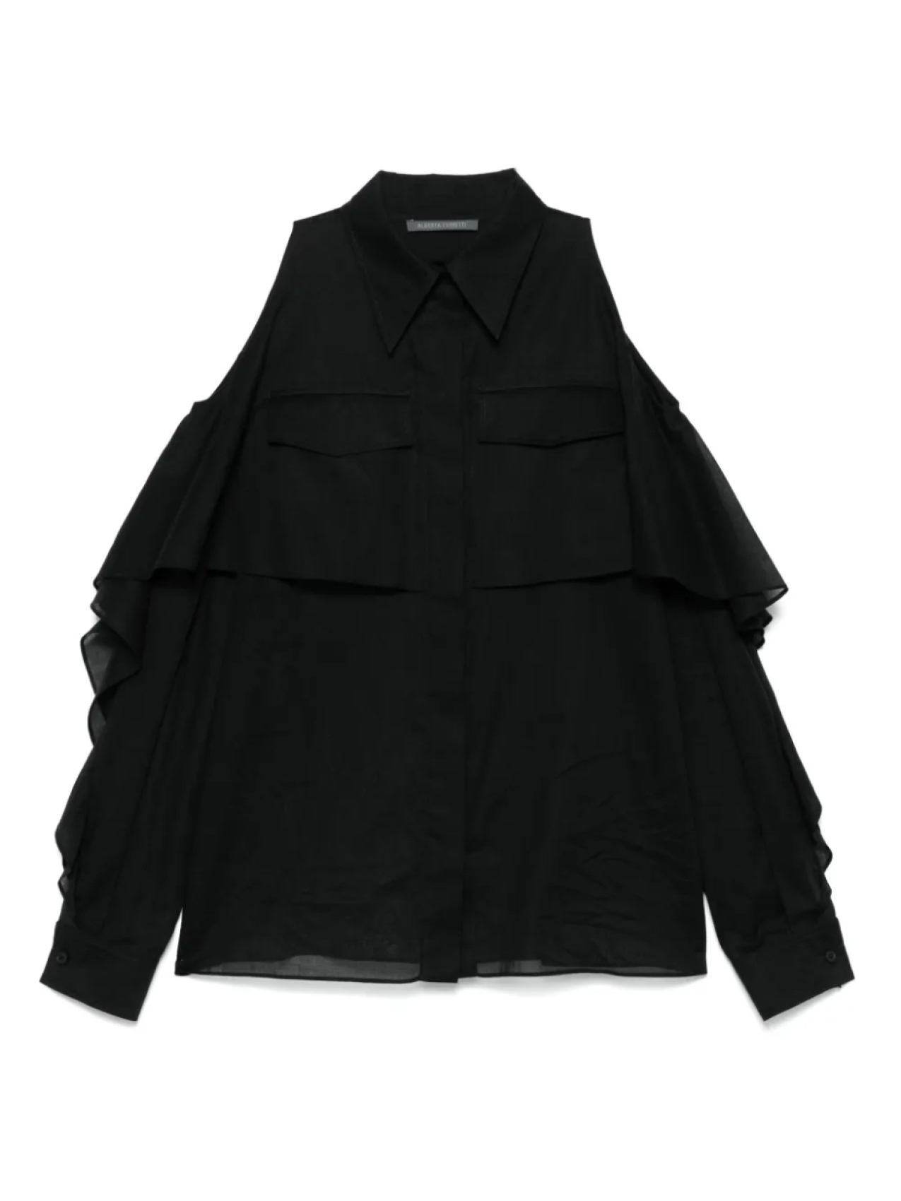 

Топ без рукавов Alberta Ferretti, черный