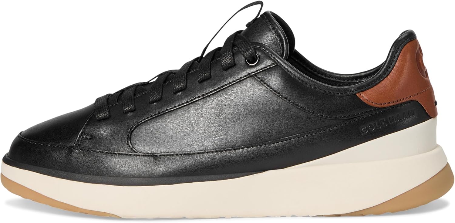 Мужские кроссовки Cole Haan GrandPro All Day Court из кожи, слоновая кость/черный — фото 4