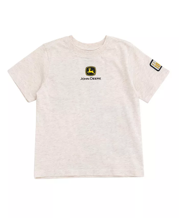 

Футболка для мальчиков Oatmeal Heather John Deere, коричневый/бежевый