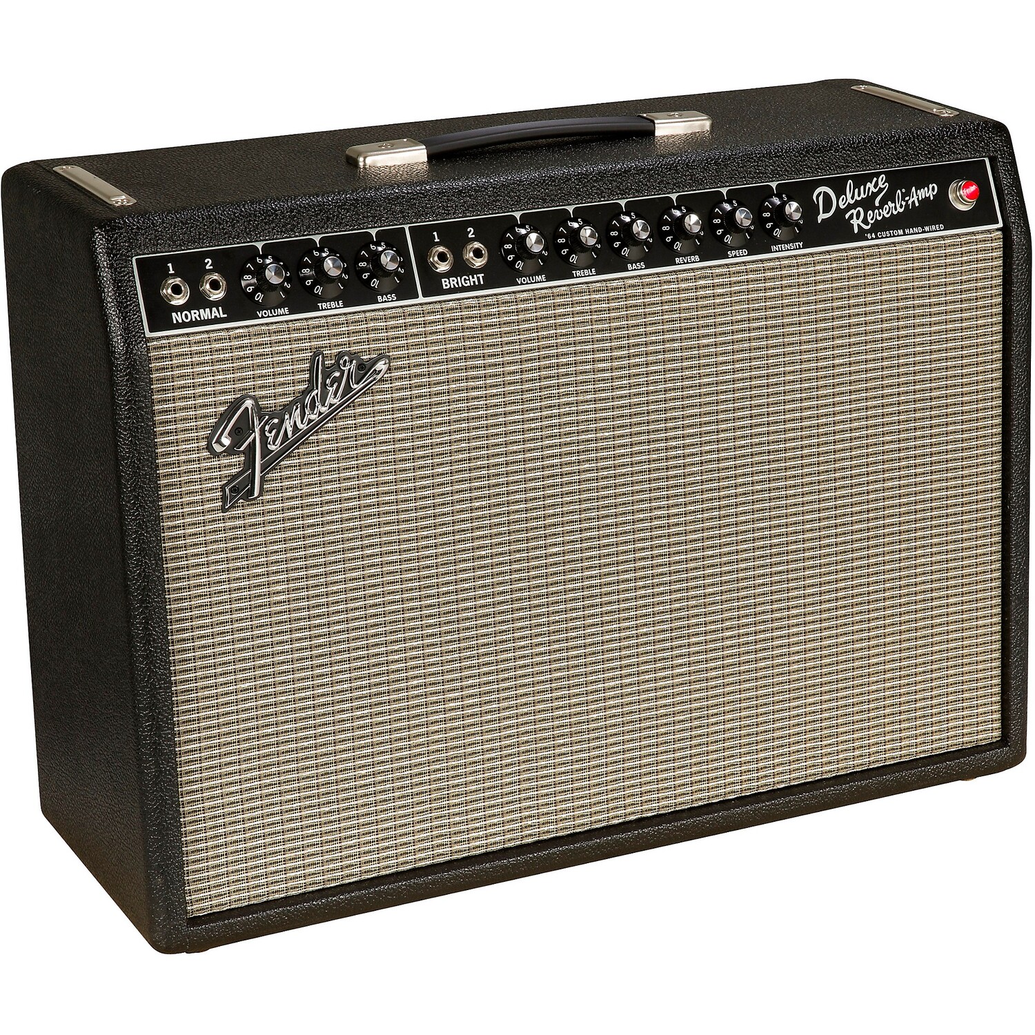 

Fender '64 Custom Deluxe Reverb 20W 1x12 ламповый гитарный комбоусилитель, черный