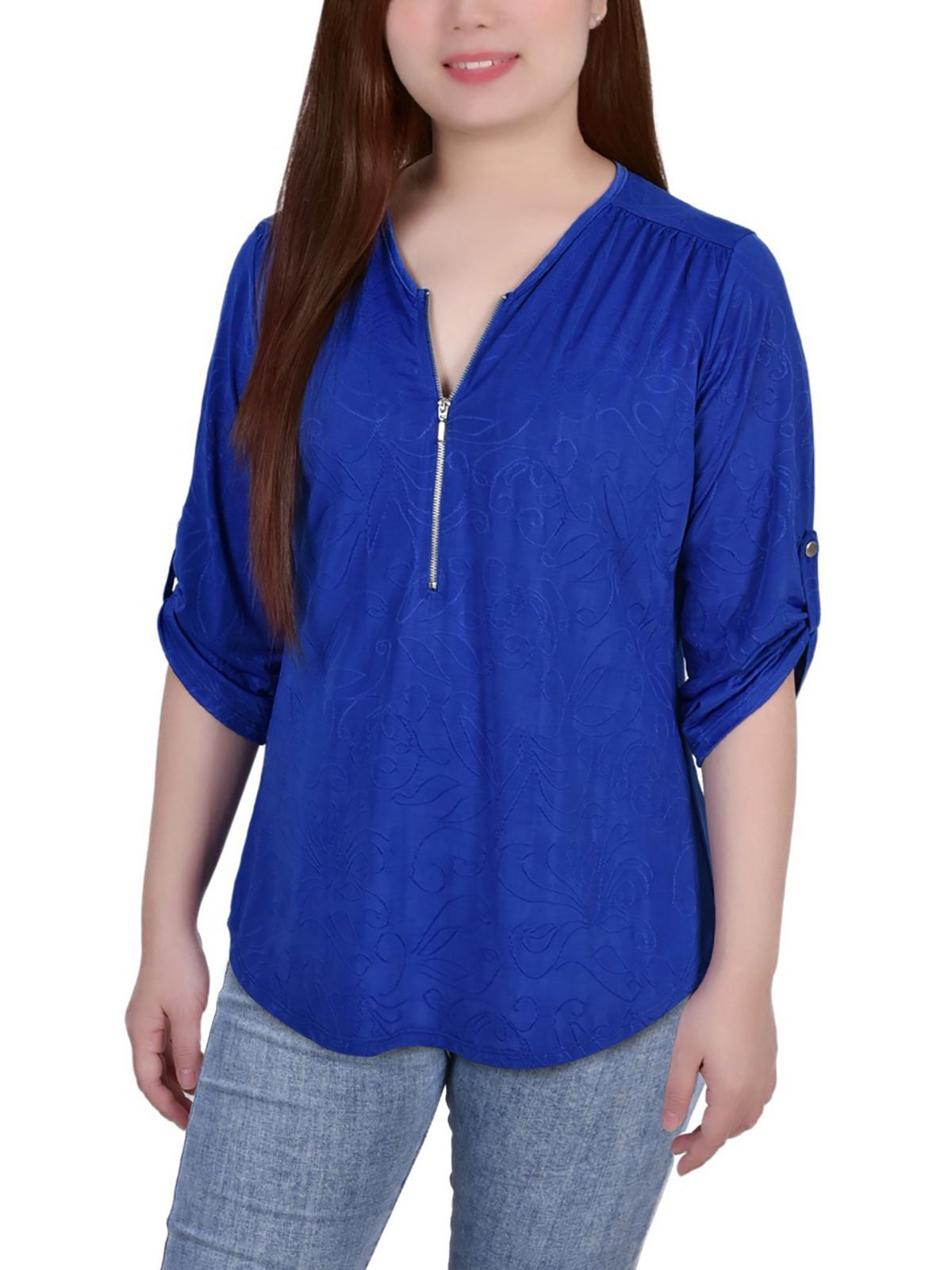 

Женская блузка Petites NY Collection, цвет victoria blue