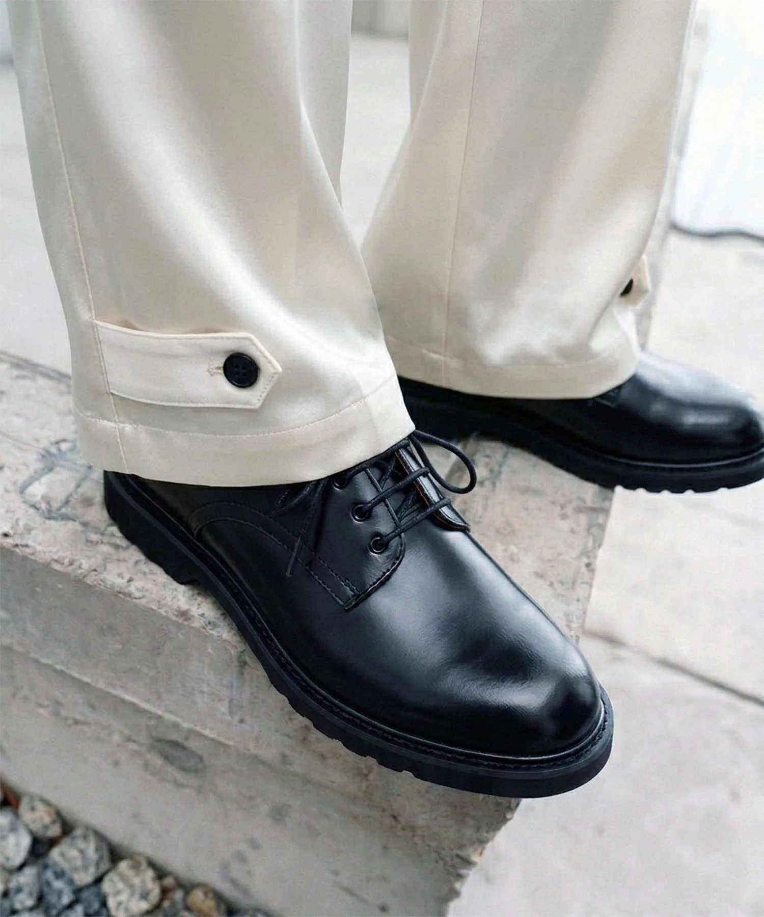 Мужские кожаные туфли London Shoe Make Oxford и Derby 9004 чёрные
