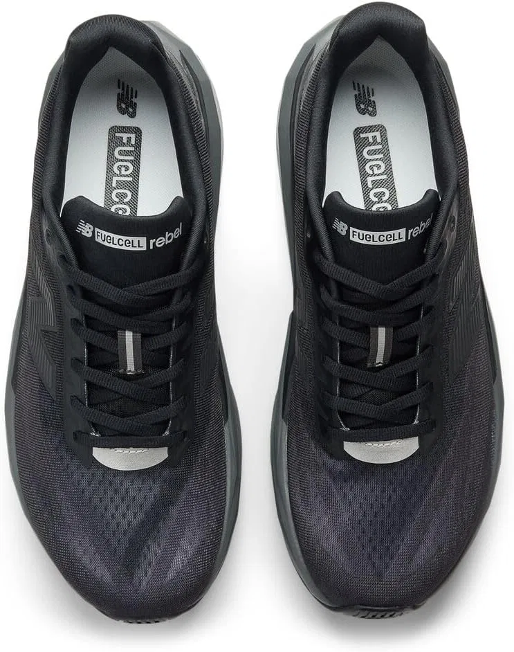 Мужские беговые кроссовки New Balance FuelCell Rebel V5, Black Castlerock Silver Metallic — фото 4