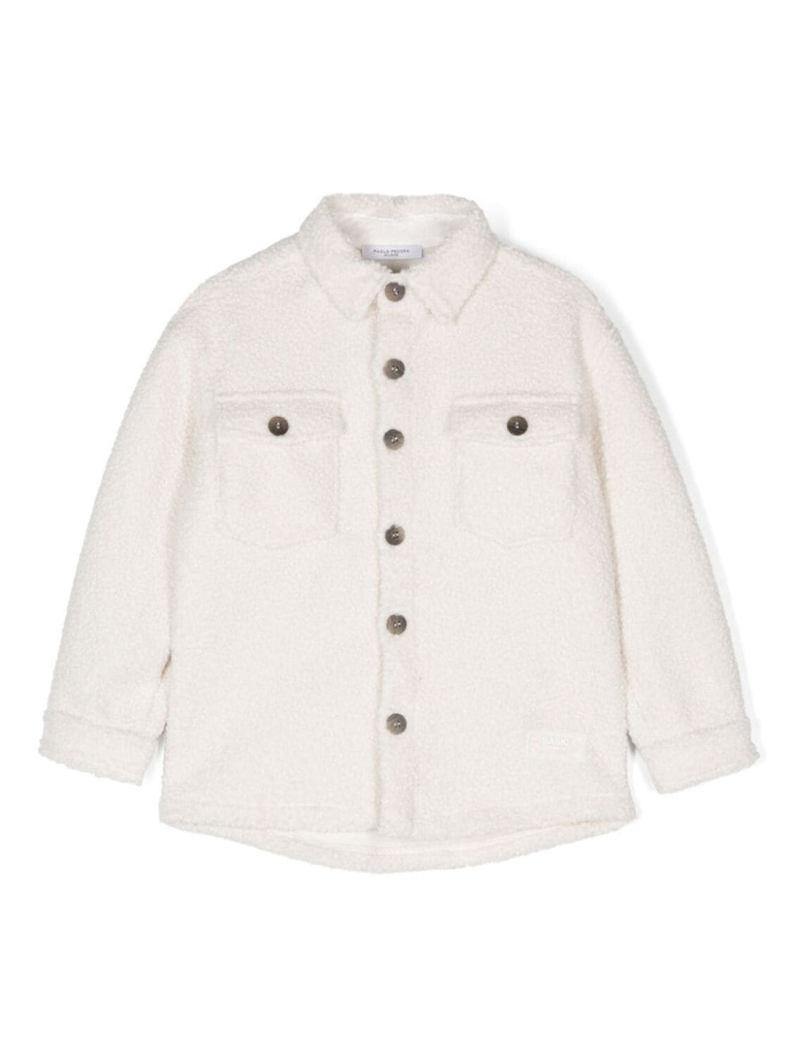 

Paolo Pecora Kids куртка из искусственной овчины, нейтральный цвет