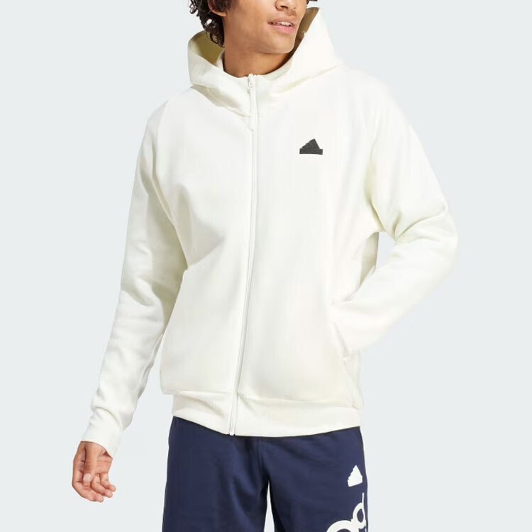 Куртка ZNE мужская, цвет белый Adidas, кремовый — фото 2