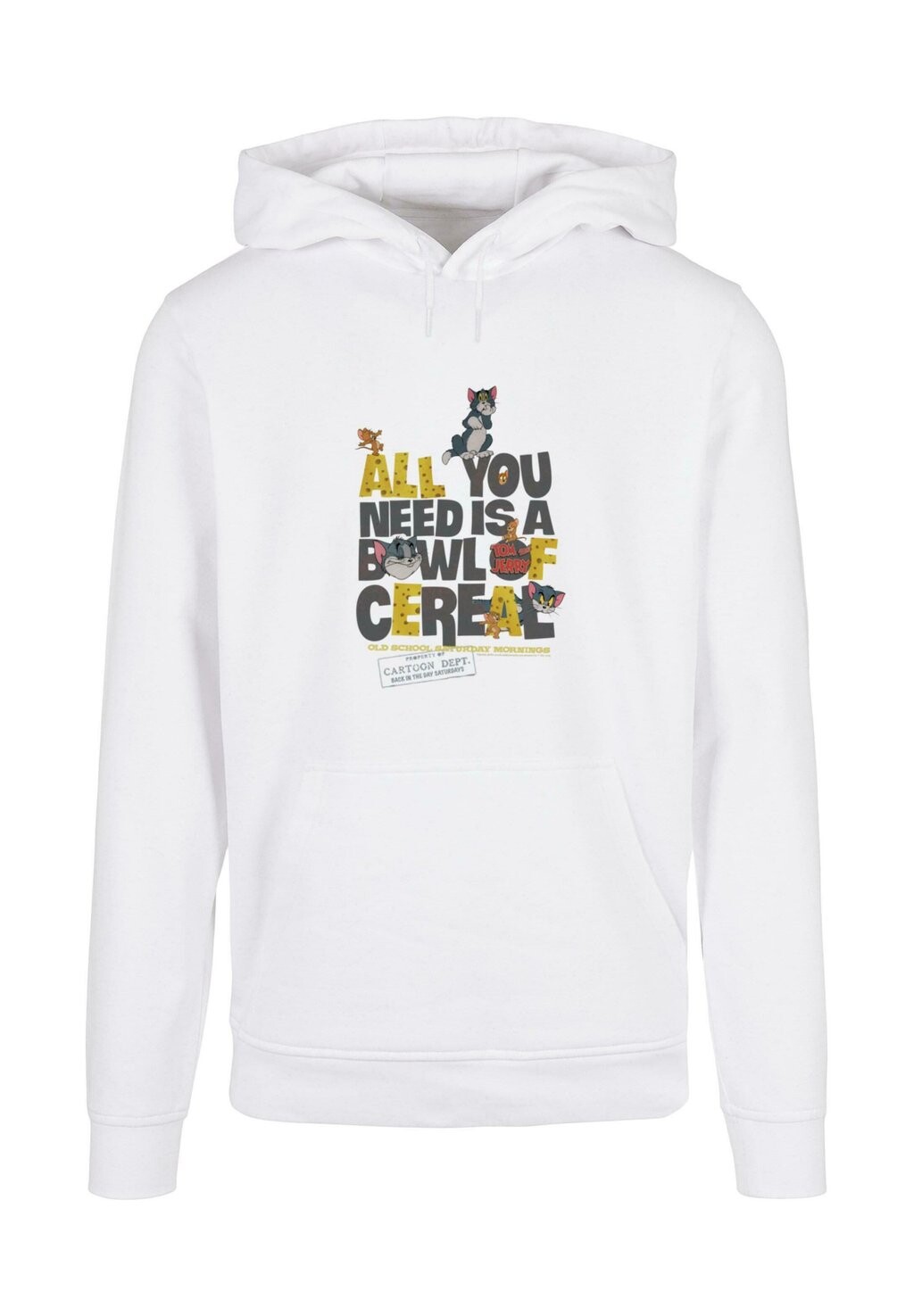 

Толстовка с капюшоном TOM AND JERRY ALL YOU NEED ABSOLUTE CULT, белый