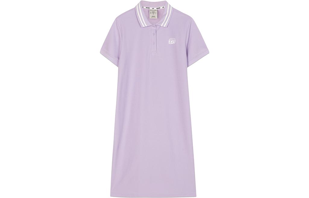 

Цветное женское платье с короткими рукавами Skechers, Purple Rose-01NE