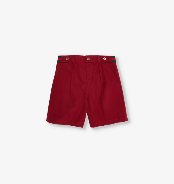 

Шорты из хлопка прямого покроя с карманами Slip-Pocket, 6-10 лет Gucci, фиолетовый