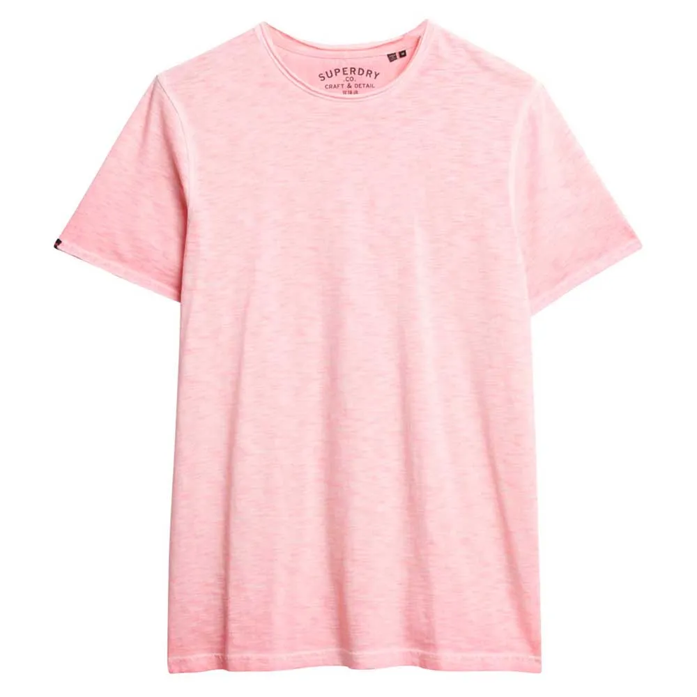 

Футболка с коротким рукавом Superdry Raw Edge Slub, розовый