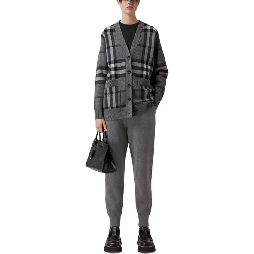 Кардиган женский Burberry кашемировый, серый — фото 2