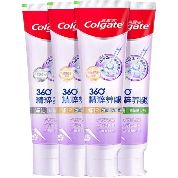 Зубная паста с гиалуроновой кислотой для ухода за деснами COLGATE, Deep Cleansing Toothpastes 120g+Repairing Toothpastes 120g*2+Refreshing Toothpastes 120g