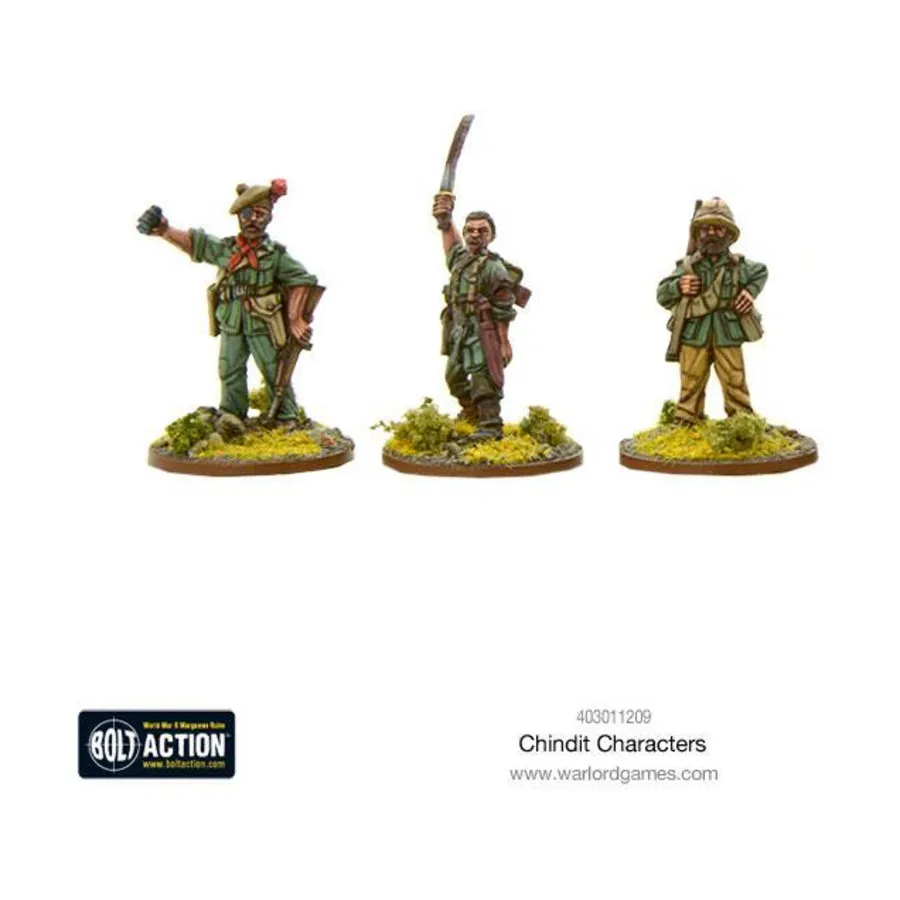 

Персонажи Чиндита (издание 2017 г.), Bolt Action - British Chindits (28mm)