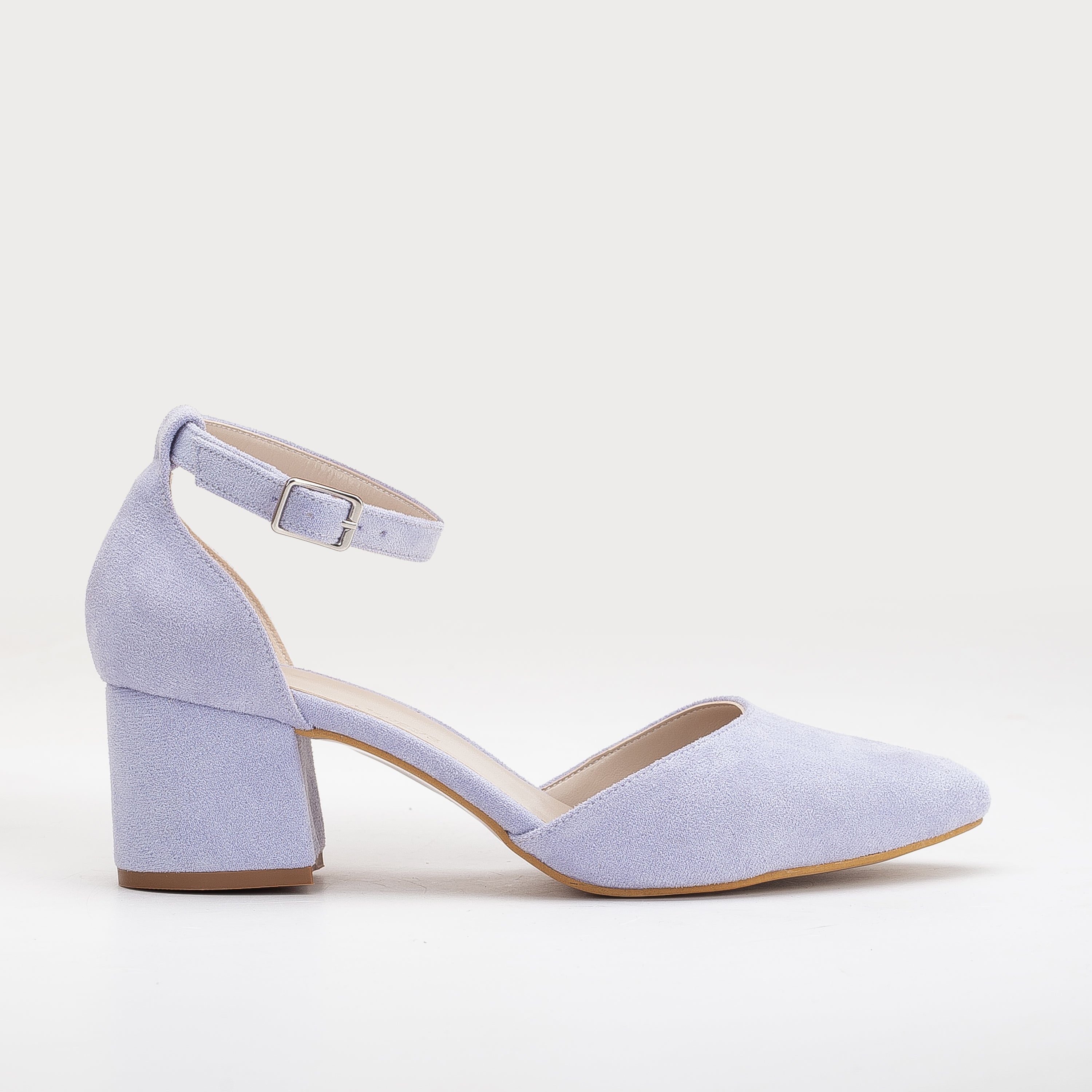 Marcelle туфли на низком каблуке Forever & Always Shoes, сирень