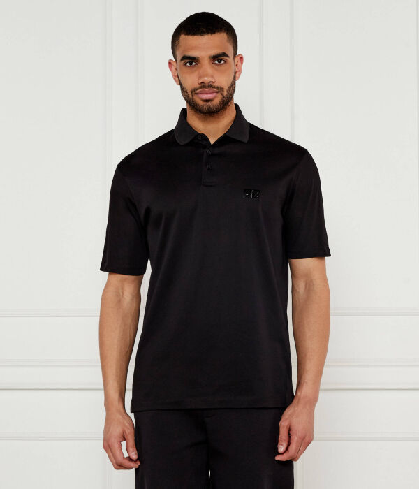 

Рубашка поло Regular fit Armani Exchange, черный