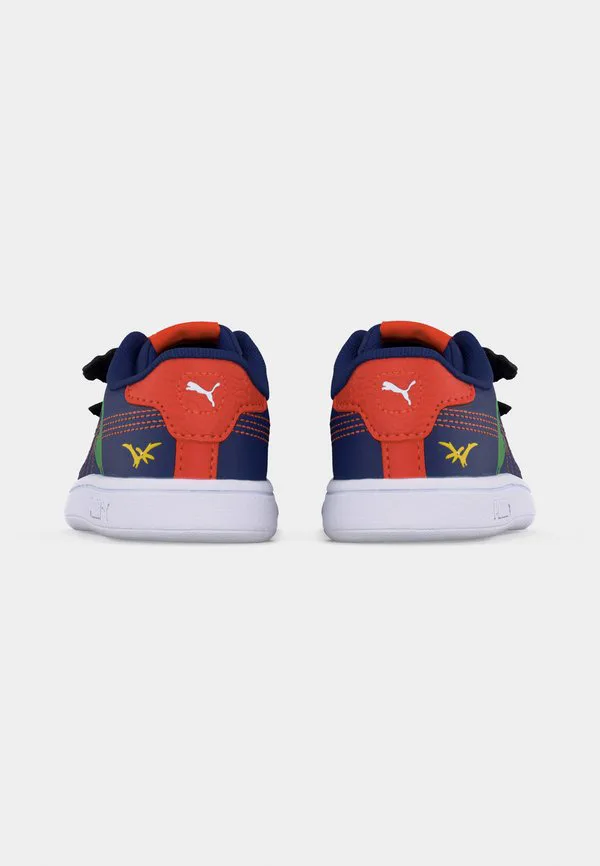 Кроссовки унисекс с динозаврами из smash 3.0 Puma, Blue Jewel/Green Fruit/Amarena — фото 4