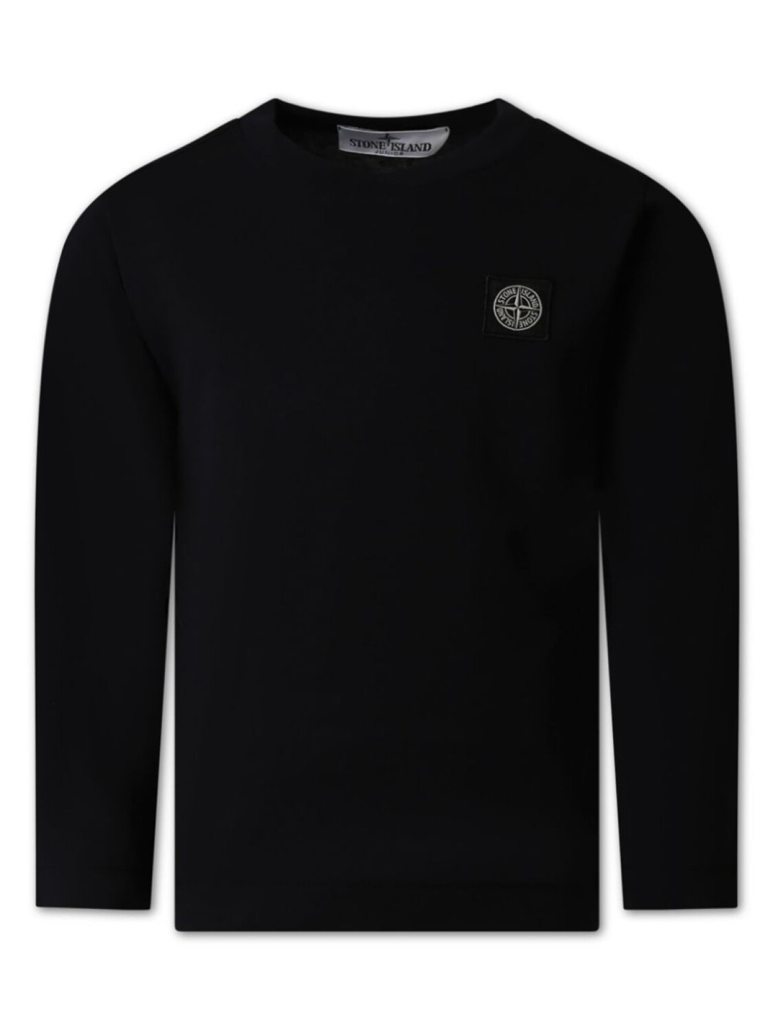 

Stone Island Junior футболка из хлопка с длинными рукавами, черный