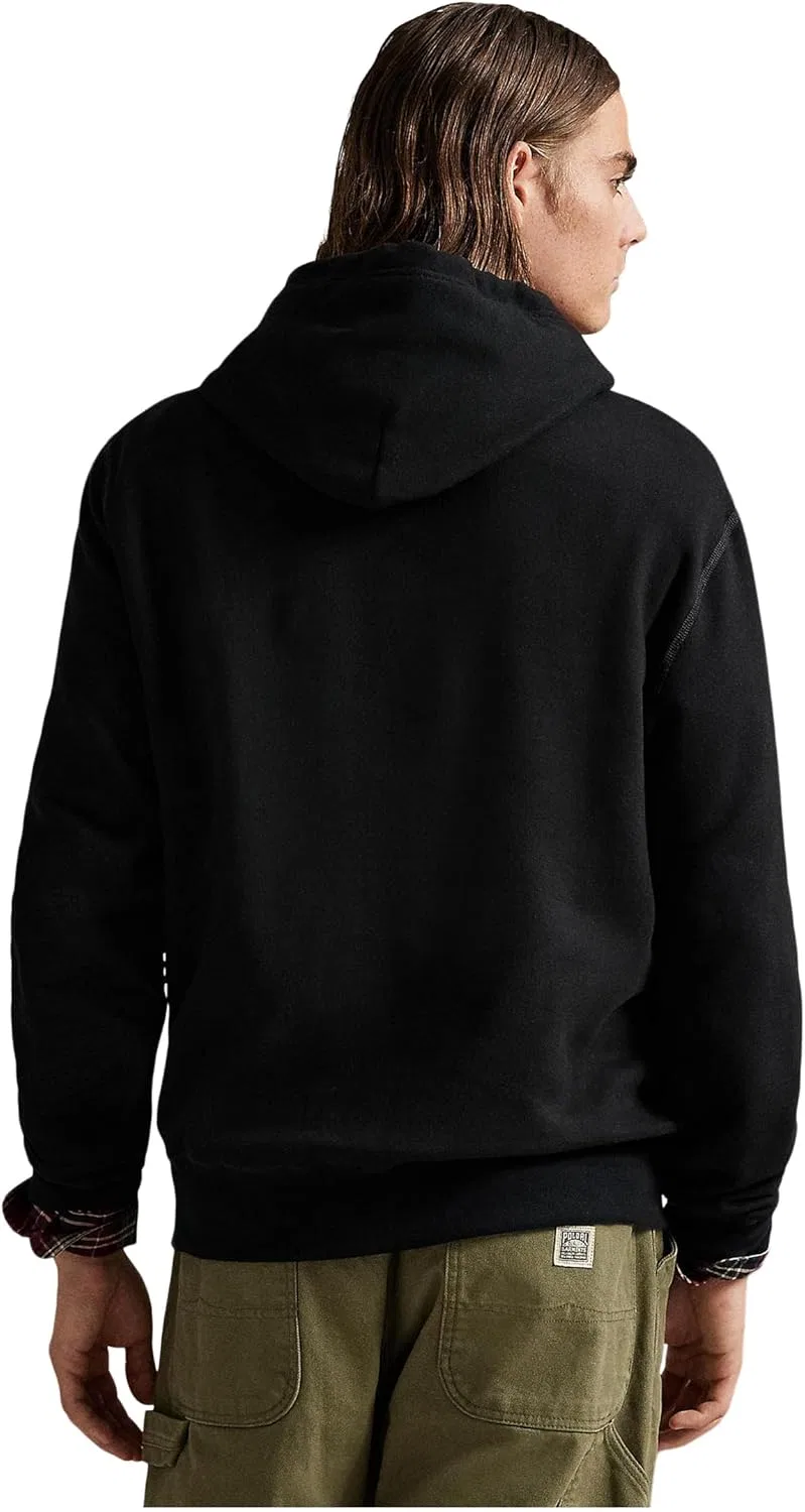 Худи с капюшоном Polo Ralph Lauren, однотонное, Polo Black — фото 2