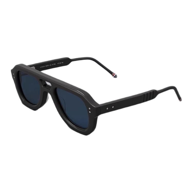 

THOM BROWNE Солнечные очки с двойной перемычкой, Black