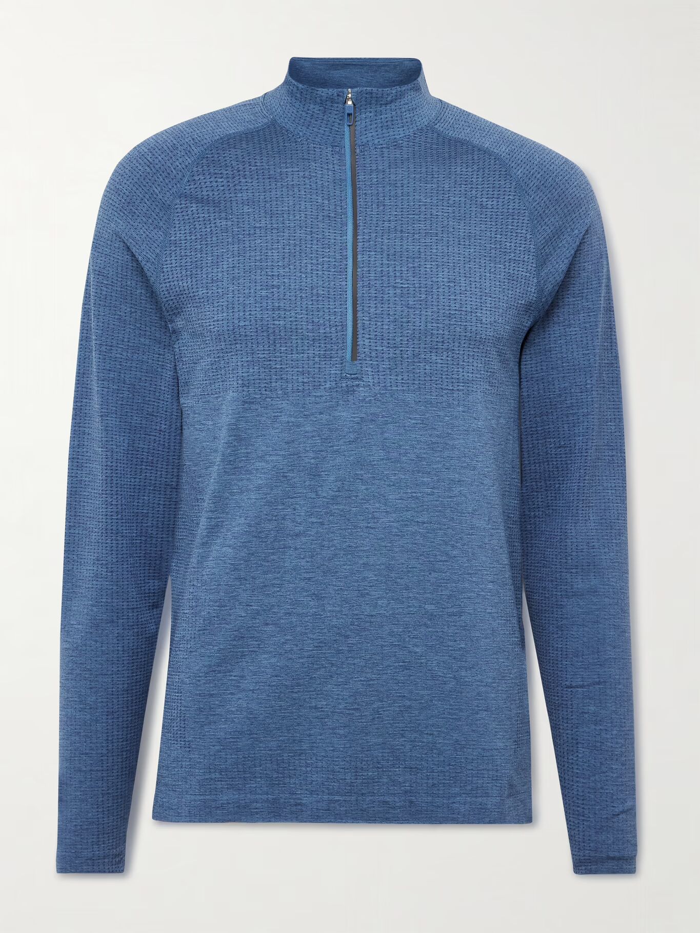 

Топ Metal Vent Tech 3.0 Slim-Fit Stretch Recycled-Jersey с застежкой-молнией на половину длины LULULEMON, синий