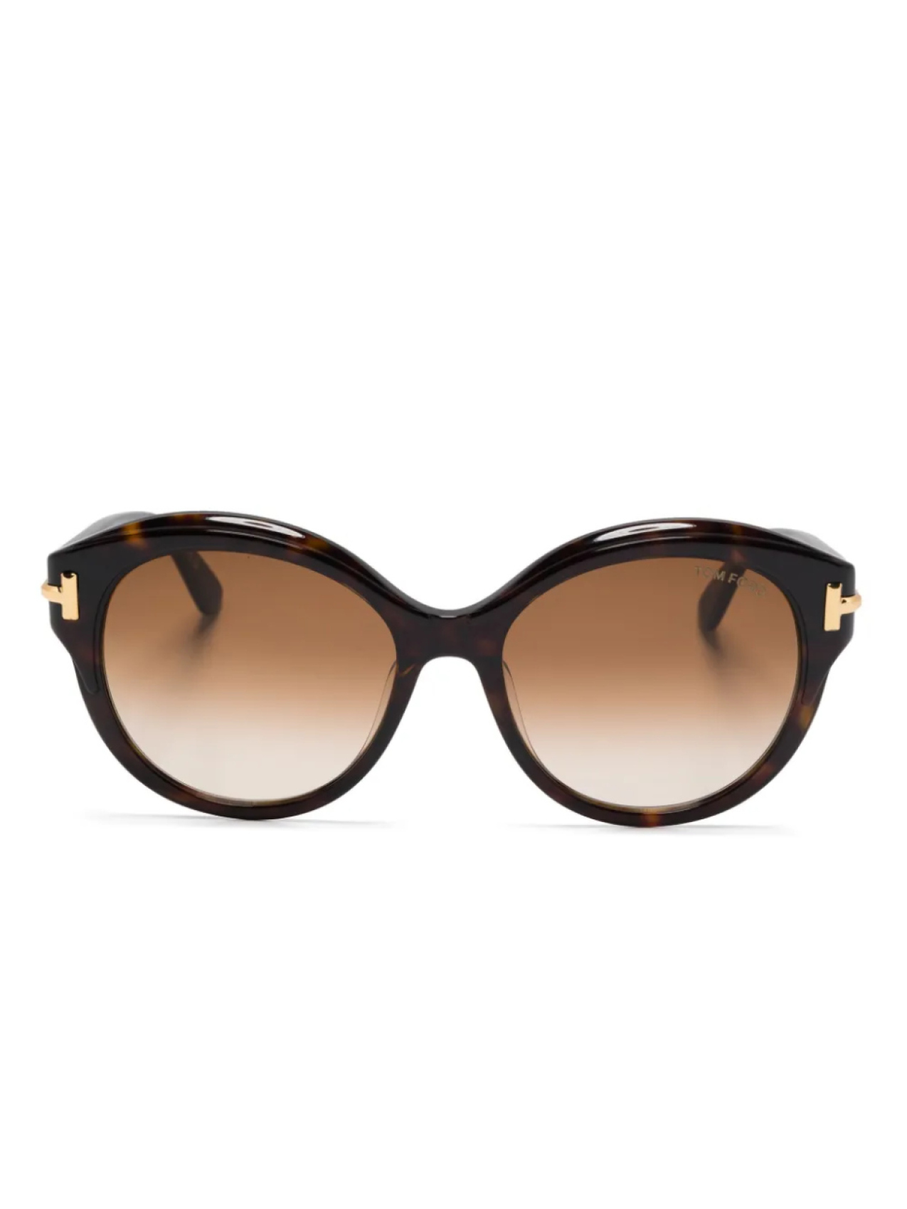 

Солнцезащитные очки TOM FORD Eyewear в круглой оправе, коричневый