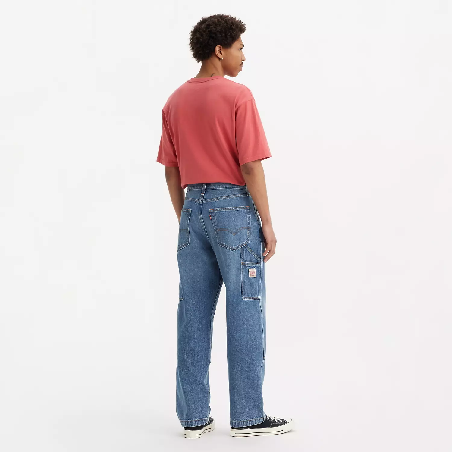 568 свободные мужские брюки с двойным коленом Levi's, цвет Detroit Wash - Medium Wash - Non-Stretch — фото 3