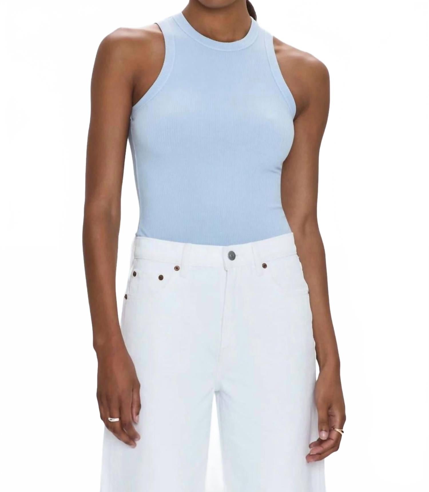 

Блейк безрукавный боди в небесно-голубом PISTOLA