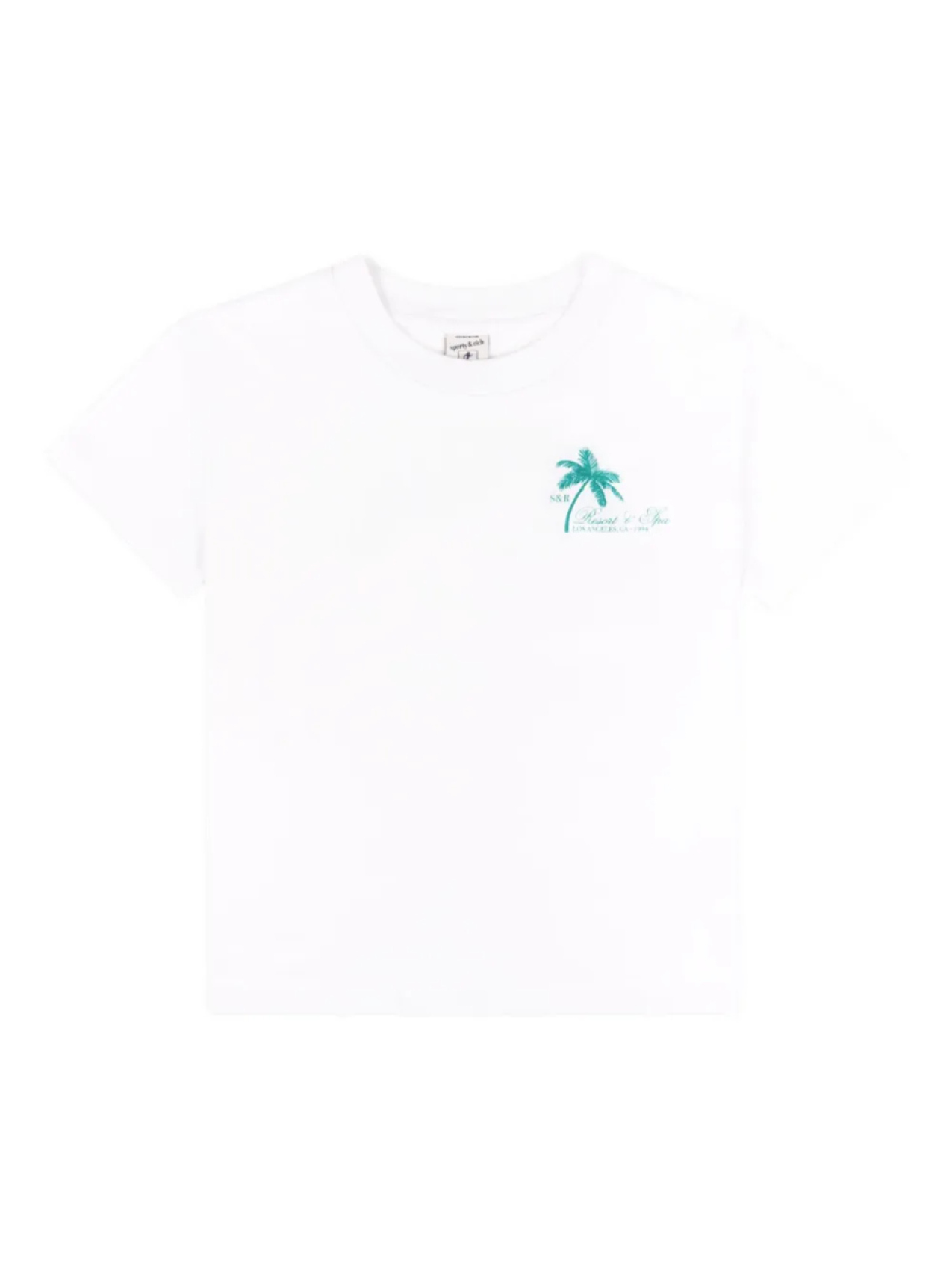 

Футболка с принтом пальм SPORTY & RICH KIDS, белый
