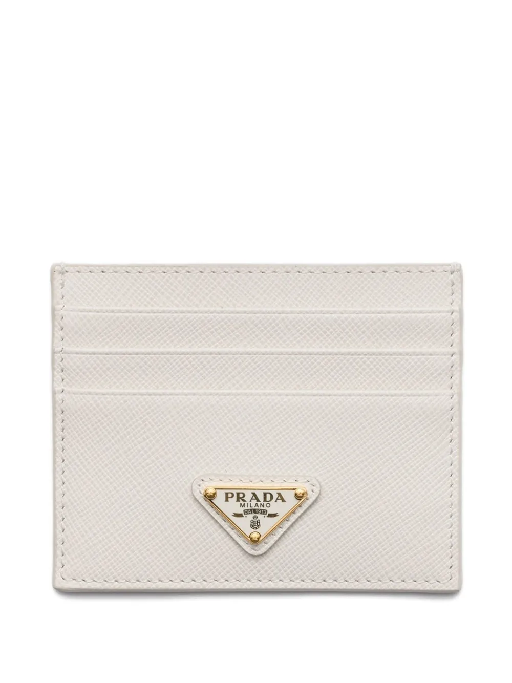 

Кардхолдер из сафьяновой кожи Prada, белый