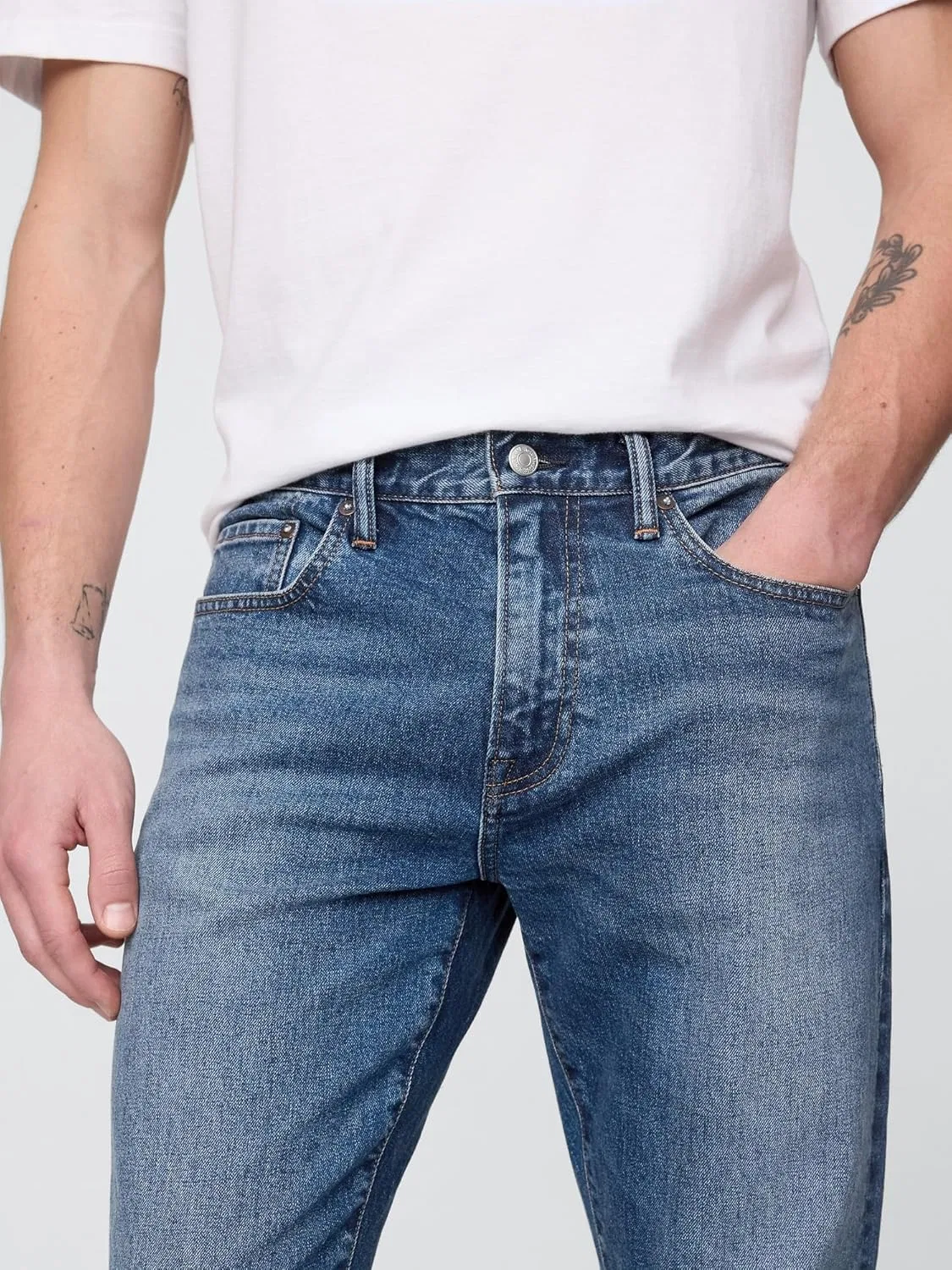Джинсы Slim GAP, Medium Wash — фото 4