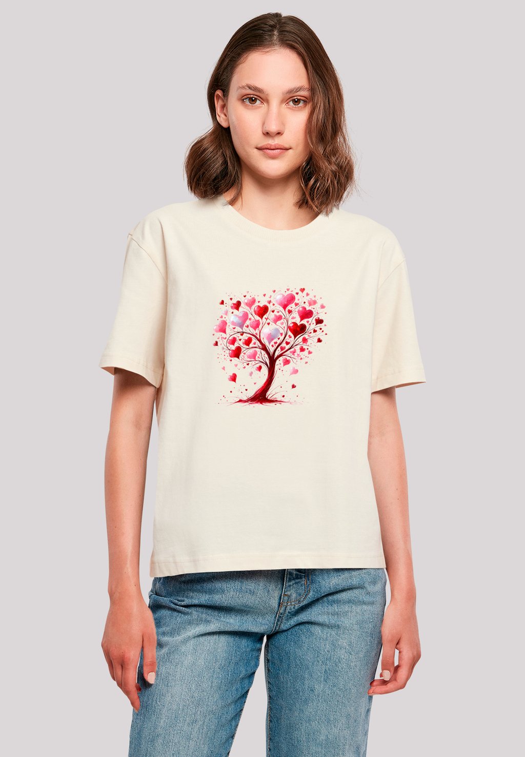 

Футболка с принтом HERZ BAUM AQUARELL DRUCK F4NT4STIC, песочный