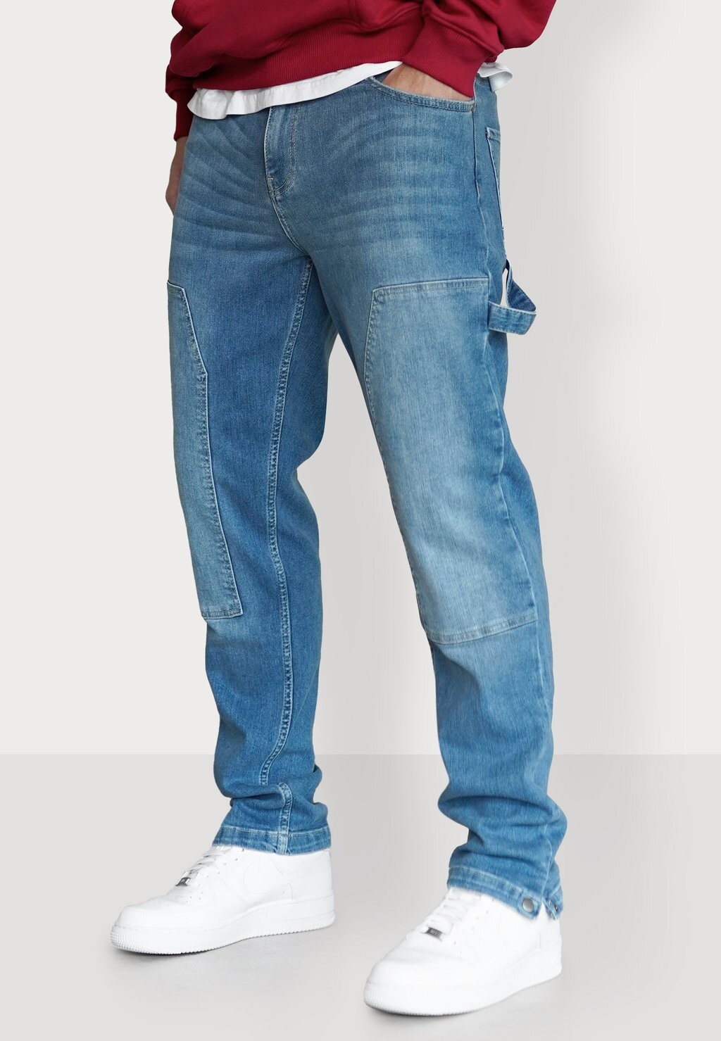 

Джинсы прямого кроя CARPENTER ESTEEM, цвет washed blue