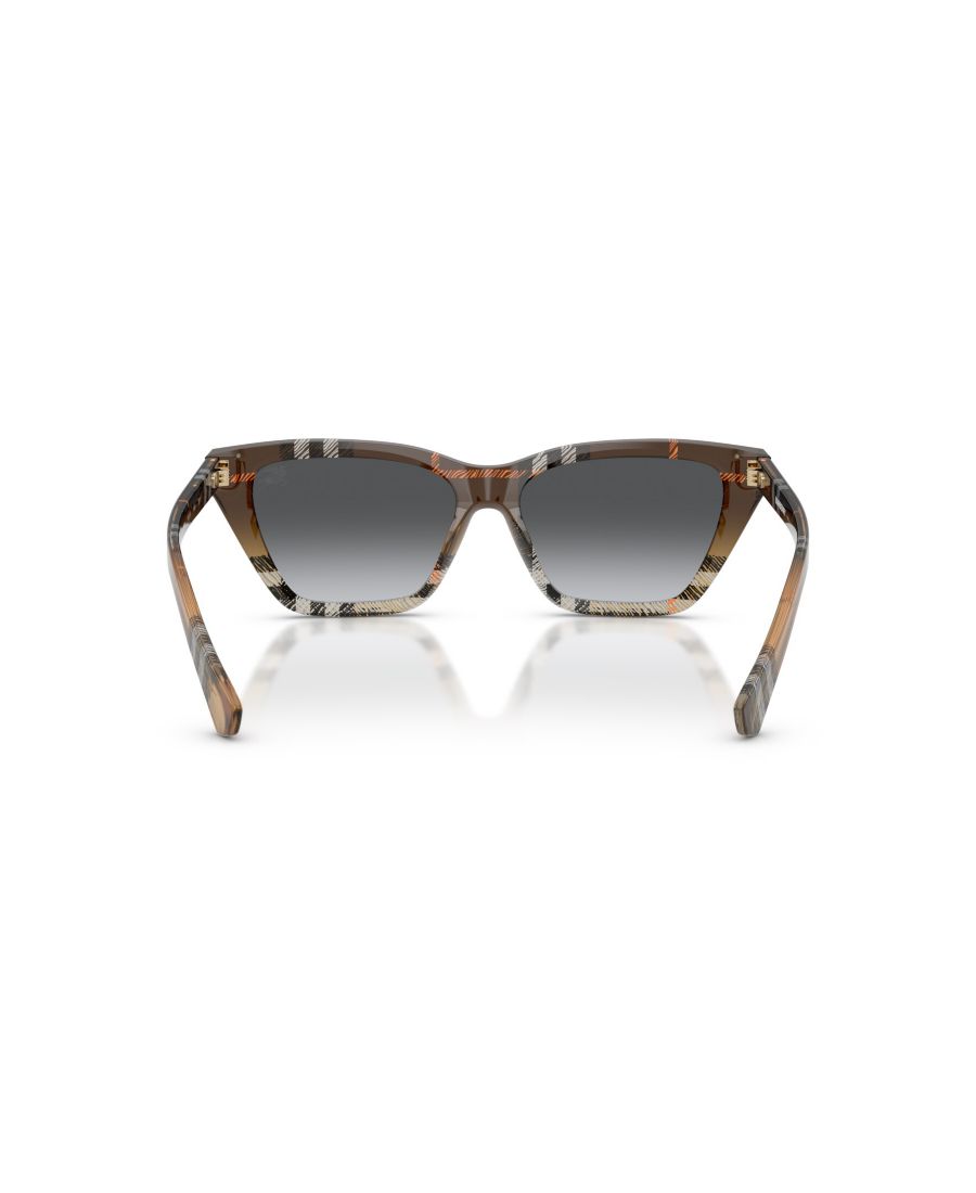 Женские поляризованные солнцезащитные очки, BE4468 Burberry, Check Sand — фото 3
