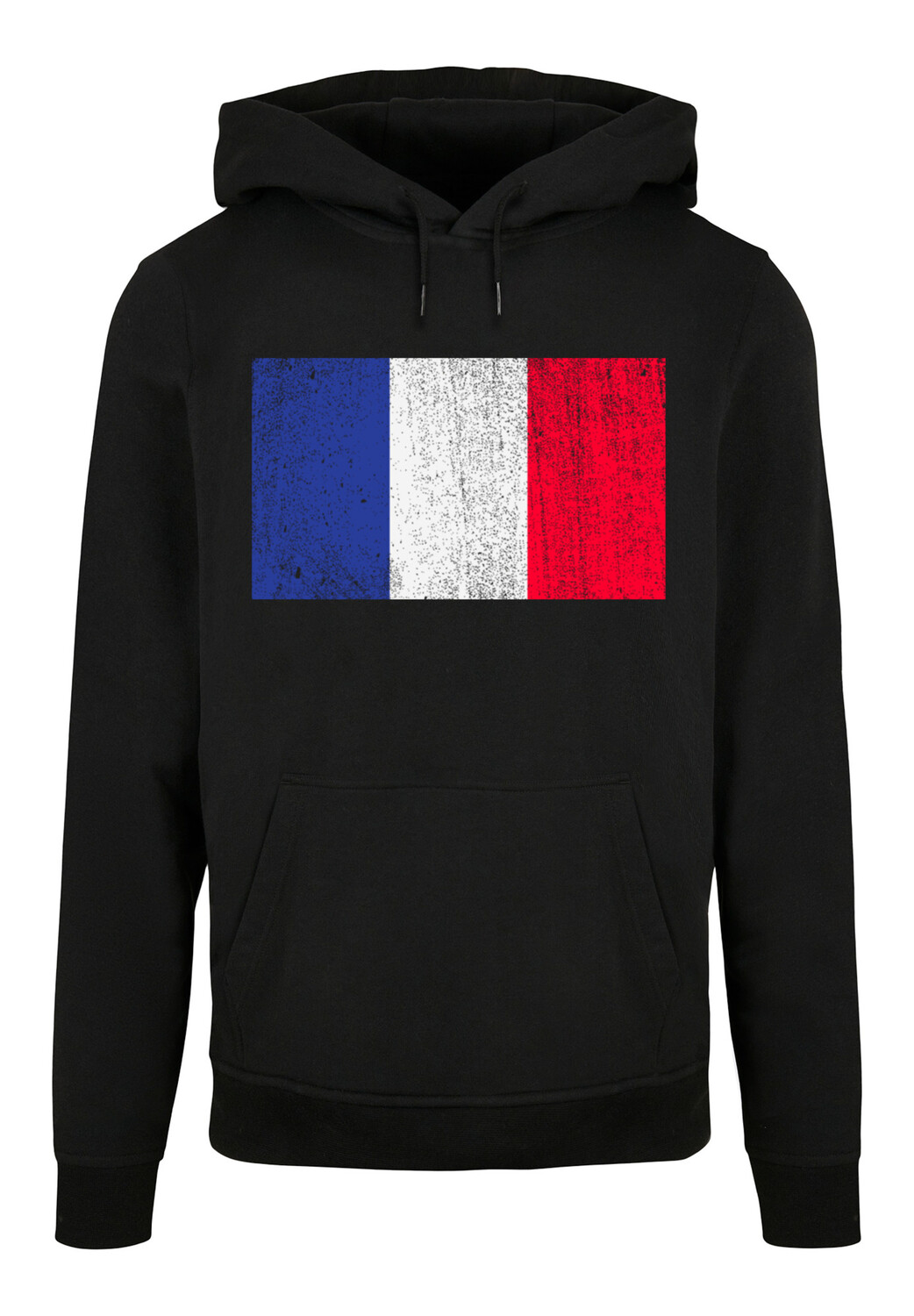 

Пуловер F4NT4STIC Basic Hoodie France Frankreich Flagge distressed, черный