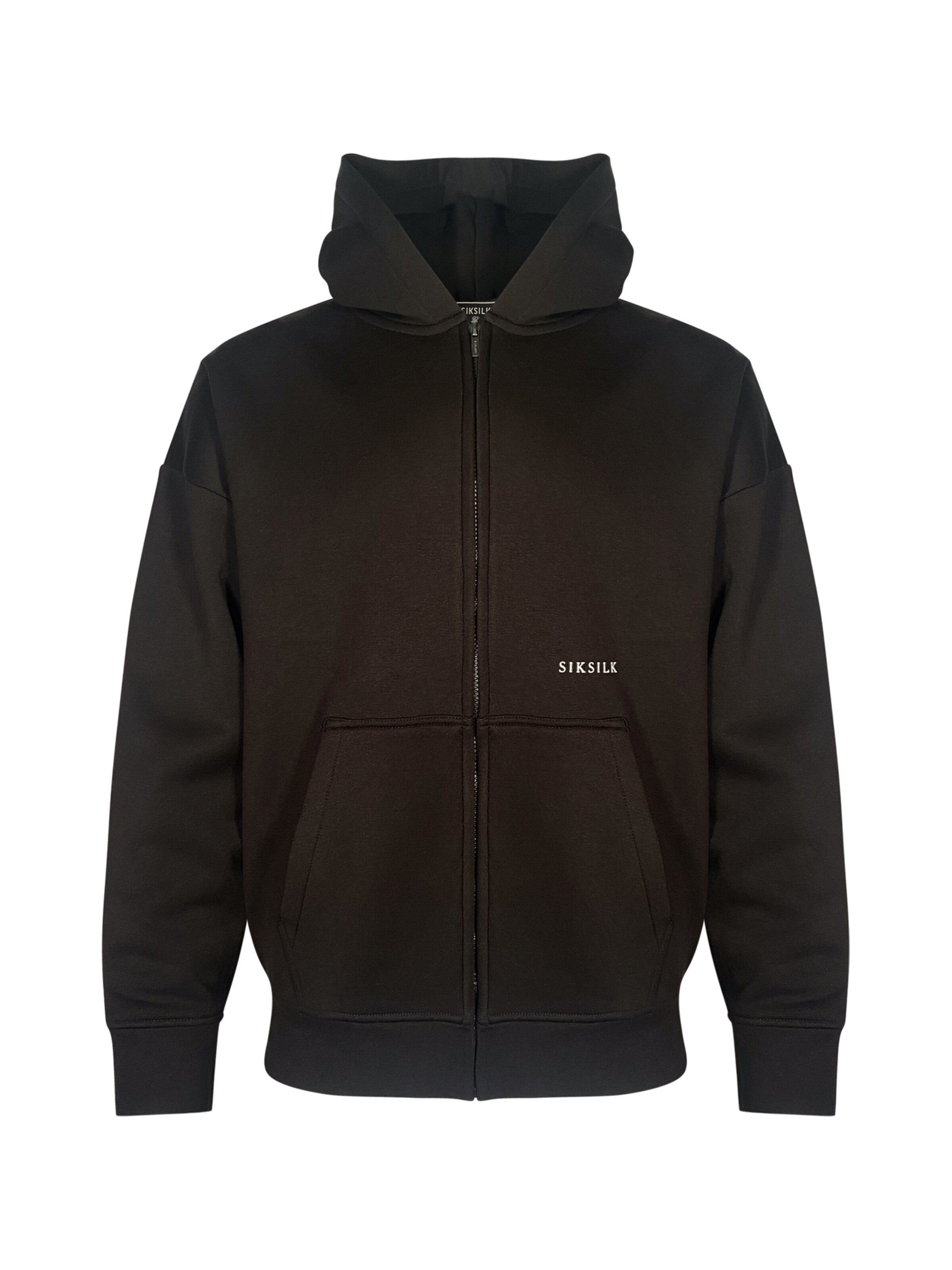 

SikSilk Худи на молнии в черном цвете