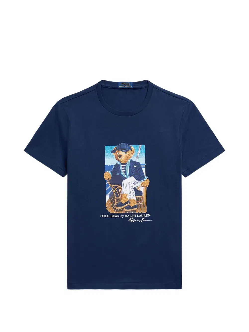 Футболка с принтом Polo Bear POLO RALPH LAUREN, синий