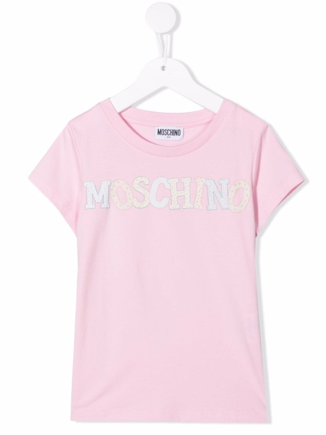 

Moschino Kids футболка с логотипом, розовый